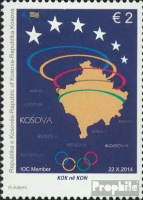 Produktbild von Briefmarken Kosovo 2014 Mi 299 (kompl.Ausg.) gestempelt Olympische Komitee