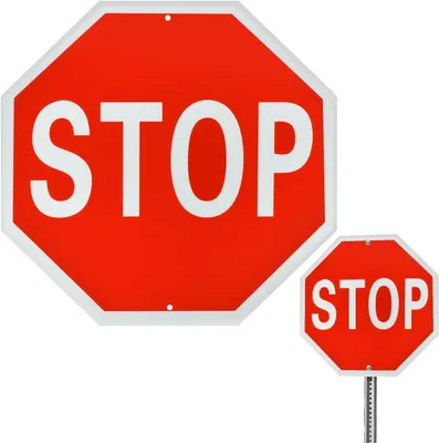 Immagine prodotto di Segnale di stop, ben visibile, 1 pezzo, per la sicurezza stradale