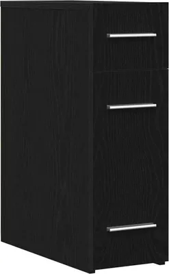Produktbild von "SALE 2026"Flurschrank - elegante Design - Mehrzweckschrank - Apothekerschrank Schwarze Eiche 20 x 45.5 x 60 cm Holzwerkstoff - Kommoden DE9155106