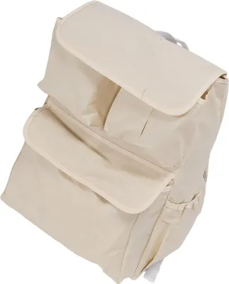Productafbeelding van Universele kinderwagenhangtas, gemaakt van Oxford-stof, babyorganizer met bekerhouder, meerdere vakken, beige