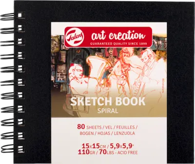 Image de Talens Art Creation Carnet de croquis Spiral 15x15cm 110 G 80V