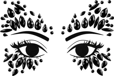 Immagine prodotto di Set Temporary Face Crystals Edizione Nera