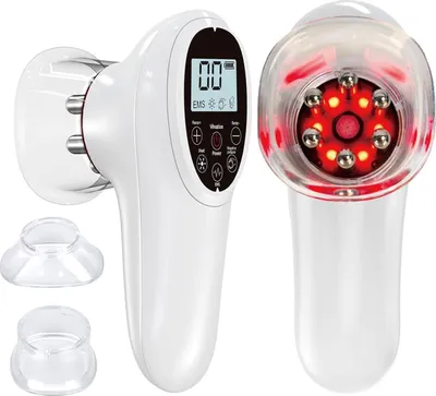 Produktbild von Schröpfmassagegerät Modellierung und Straffung, EMS und Rotlicht Wärme Lipödem Massagegerät für Bauch, Beine, Po und Faszien, Lymphdrainage
