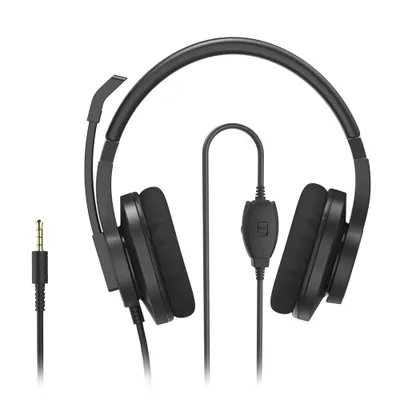 Obrázok produktu pre Hama HS-P350 V2, Kábel, Kancelária / call centrum, 20 - 20000 Hz, 234 g, Slúchadlá s mikrofónom, Čierna