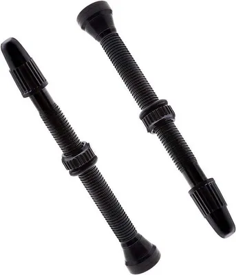 Obrázek produktu pro Bezdušové ventilky Presta, hliník, černé, s O-kroužkem, 60 mm, příslušenství pro horská kola