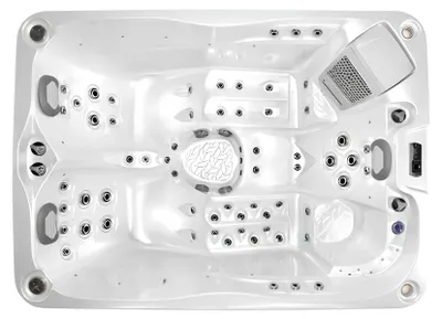Productafbeelding van Hydromassagebad, whirlpool, spa, zwembad, buitendouche, massagewanne, 216x156 cm