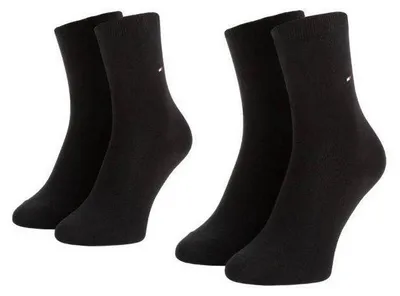 Produktbild von Tommy Hilfiger - Socken für Damen (2er-Pack) NA1106 (39,5 EU - 42 EU) (Schwarz)