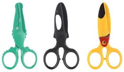 Produktbild von Solidchoice – 3 Sicherheits-Scheren für Kinder, ideal für kreative Bastelprojekte