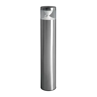 A single outdoor lamp post on a white background.