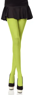 Image de Collants colorés pour femmes Merry Style en microfibre 40 deniers (vert gazon, taille M).