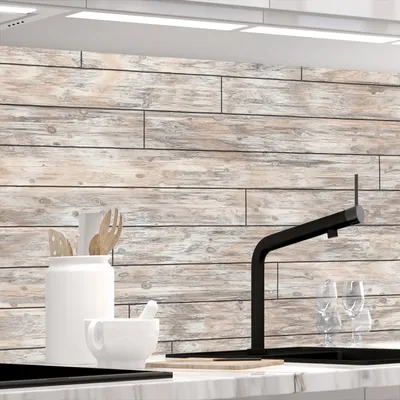 Produktbild von Küchenrückwand selbstklebend Matt-Optik - PLANKEN - 1.8mm, versteift, alle Untergründe, Hart PET Material, PREMIUM 60 x 80cm