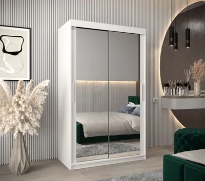 Obrázek produktu pro Skříň s posuvnými dveřmi v šířce 120 cm TIMEA 3 - bílá