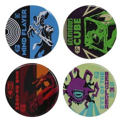 Obrázek produktu pro Podložky Dungeons & Dragons 4-Pack