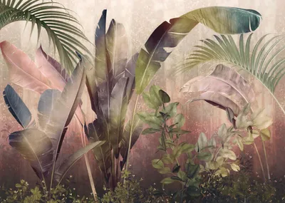 Obrázok produktu pre Komar Rainforest Mist Fototapeta Grün und Rosa - 610018 - 350 x 250 cm