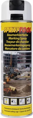 Image de Traceur Spray Blanc Motip Peinture De Marquage Temporaire Haute Visibilité - Motip