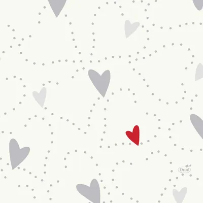 Produktbild von Duni Servietten Love 33x33 cm 50 Stück 1er Pack