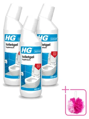 Produktbild von 3 x HG Hygienische Toilettengel - 500 ml - Sparpackung - 3 Stücke