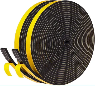 Immagine prodotto di Nastro sigillante autoadesivo in schiuma, 9 mm x 3 mm x 10 m, per finestre e porte