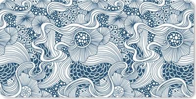 Produktbild von MuchoWow® Schreibtischunterlage Muster - Blumen - Botanisch 80x40 cm - XXL Mauspad - Gaming Mauspad