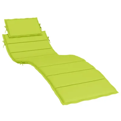 Image de Coussin de chaise longue vert vif 186x58x4 cm tissu oxford