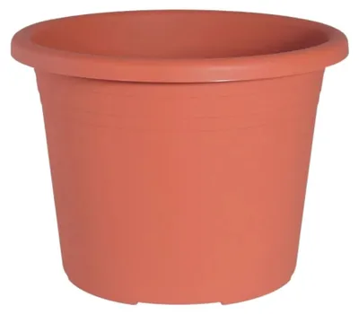 Productafbeelding van CYLINDRO Bloempot Terracotta 45cm - 30 Liter: Duurzame, lichtgewicht plantenbak met optimale afwatering