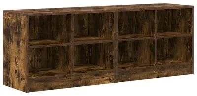 Imagen del producto de vidaXL Armarios para la cama, 2 unidades, color roble ahumado, 66 x 33 x 48 cm, material de madera