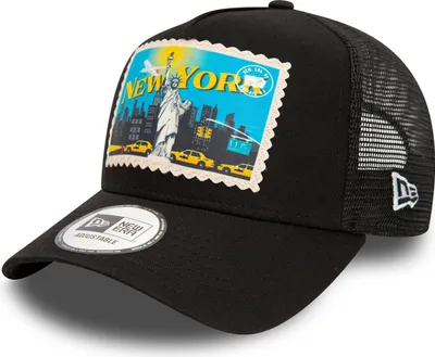 Produktbild von New Era A-Frame Trucker Cap Postcard New York black