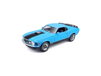 Obrázek produktu pro Maisto 31453B - Model auta - Ford Mustang Mach 1 '70 (modrý, měřítko 1:18)