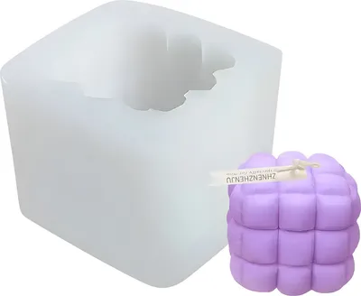 Obrázek produktu pro Silikonová forma na mýdlo, kostka, 82 x 75 x 57 mm, 150 ml