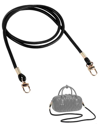 Productafbeelding van Schouderriem - Verstelbare tasriem van Polyurethanleer - Geschikt voor handtassen en crossbodytassen - Zwart, 120 cm