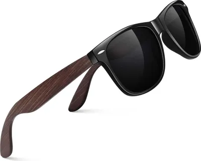 Produktbild von CGID Sonnenbrille Holz Walnuss Polarisiert UV400 CAT3 CE Herren Damen