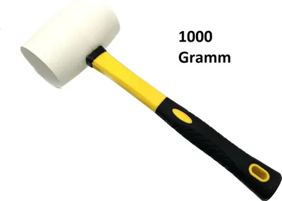 Produktbild von Gummihammer weiß 1000gr. Ø 70 mm