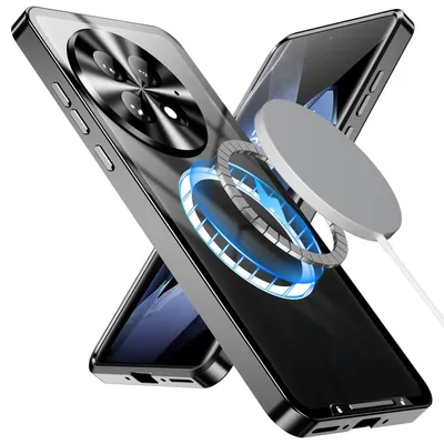 Obrázok produktu pre Ochranné puzdro pre OnePlus 13 s magnetickým Magsafe a matným kovovým dizajnom, čierne
