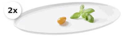 Produktbild von Servierplatte oval 35,5x20cm 2er Set Skagen