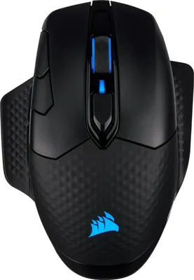Produktbild von Corsair Dark Core Pro SE Gaming Maus, RGB, USB/Bluetooth, Schwarz, ergonomisch für Rechtshänder, 8.9 x 12.7 x 4.3 cm, Pixart PAW 3392 Sensor