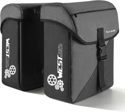 Obrázok produktu pre Cyklistická taška 35 l, na batožinový nosič, s priehradkou na notebook a zipsom, reflexná, pre e-bike