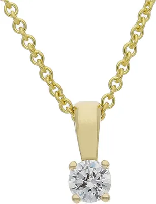 Produktbild von JuwelmaLux Anhänger 333/000 (8 Karat) Gold mit synth Zirkonia JL39-02-0585