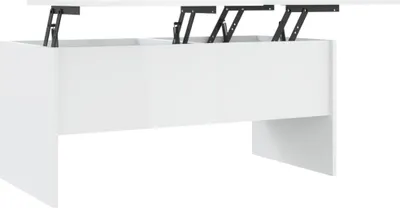 Immagine prodotto di vidaXL Tavolino bianco lucido 102x50,5x46,5 cm Materiale ligneo