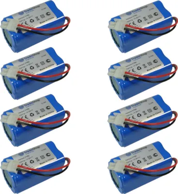Produktbild von 8x Trade-Shop Li-Ion Staubsauger-Akku 14,8V / 2600mAh Ersatz für Ecovacs 4ICR19/65 BL7402A INR18650-M26-4S1P, iLife PX-B020, Zaco 501929