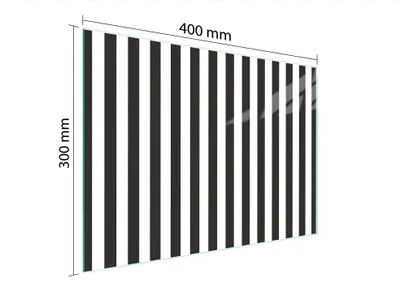 Produktbild von Schneidebrett Herdabdeckplatte Multiglasschneidplatte 40x30 cm Streifen Stück