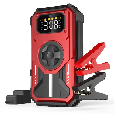 Image de Eigotrav PD-270 Powerbank 12V Booster de démarrage Jump Starter Câble de démarrage 6000A avec compresseur d'air 150PSI