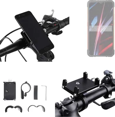 Produktbild von K-S-Trade Handyhalterung für das Fahrrad kompatibel mit Cubot KingKong Ace 3 Halter Lenkstange Fahrradhalterung Motorrad Bike Mount Befestigung