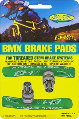 Produktbild von Kool-Stop Bremsschuhe T6 BMX V-Brake, L=78,5mm asymm., für Aluminiumfelgen, lime-grün