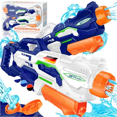 Produktbild von KESSER® Wasserpistole 2er Set Wasserpistolen Spritzpistolen Reichweite 10-11 Meter, Fassungsvermögen 1500ml Wasserspaß Strand Spielzeug im Freien für Kinder und Erwachsene Strandpool