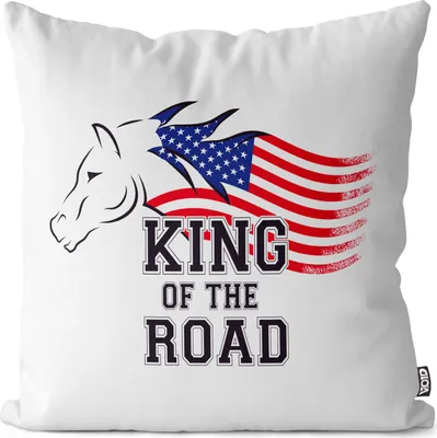 Produktbild von VOID King of the Road Kissenbezug Kissenhülle Outdoor Indoor Amerika America Muscle Car