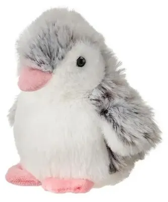 Image de Peluche, pingouin rose, 14 cm