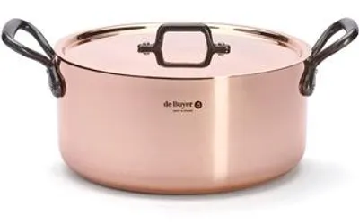 Zdjęcie produktu dla De Buyer BRATENTOPF&DECKEL PRIMA MATERA -GUSS.GRIFFEN Ø28CM