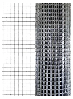 Produktbild von Volierendraht 12,7 x 12,7 mm Drahtgitter 10 m x 1 m Maschendraht für Hochbeete, punktverschweißt und verzinkt