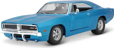 Image de Maisto - 1969 Dodge Charger R/T, bleu métallisé, 1:25