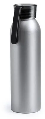 Produktbild von Trinkflasche/Wasserflasche - schwarz - Aluminium - 650 ml - Sportflasche